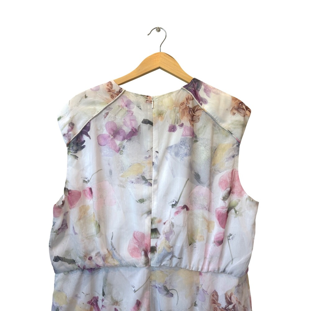 Ted Baker London Saintly Floral Pleated Mini Dress Sz 6 US 16-18 Wedding Guest - Picture 7 of 11